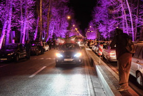 شادی مردم پس از قرائت بیانیه توافق هسته‌ای - تهران